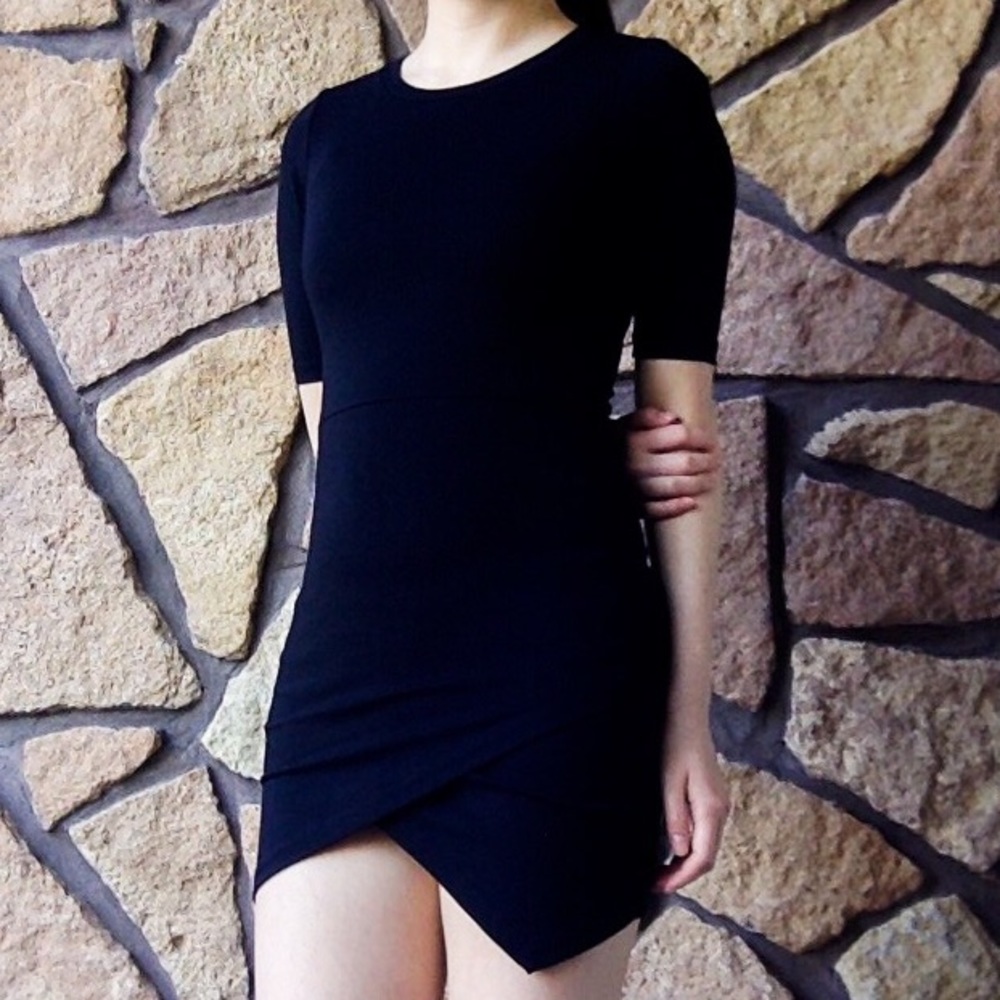 Topshop Black Bodycon Dress